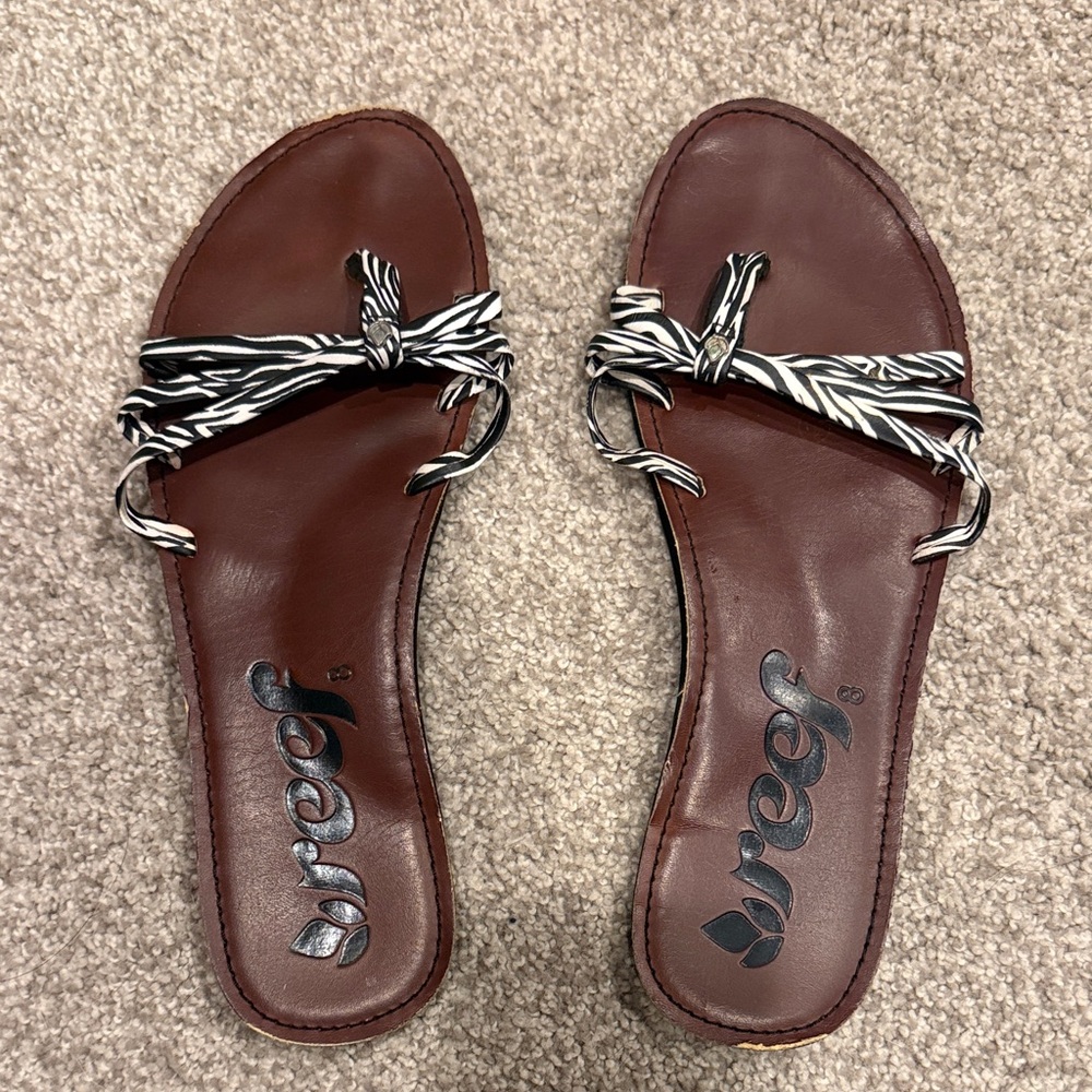 Reef Women's Sandals with Zebra Straps